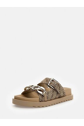 دمپائی قهوه ای زنانه پلی استر Guess - کد 655284351