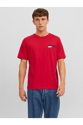 تیشرت قرمز مردانه رگولار Jack & Jones - کد 745853700