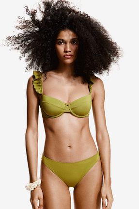 بالاتنه بیکینی سبز زنانه ساده H&M - کد 906479619