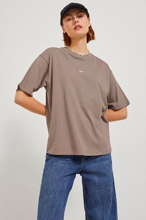 تیشرت طوسی زنانه Relaxed Jack & Jones - کد 819077371