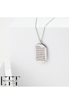 گردنبند استیل ( فولاد ) متالیک استیل ضد زنگ Eternal TT - کد 906544566