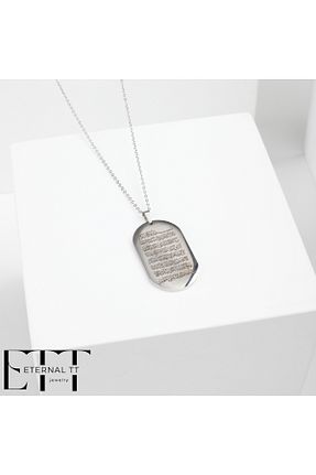 گردنبند استیل ( فولاد ) متالیک استیل ضد زنگ Eternal TT - کد 906544566