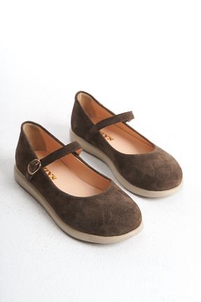 بابت قهوه ای زنانه جیر GNS Shoes - کد 906556909