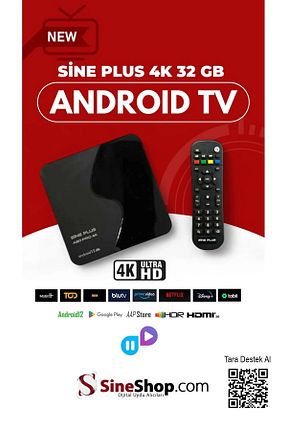مدیا پلیر مشکی 4K Sine Plus - کد 885471303