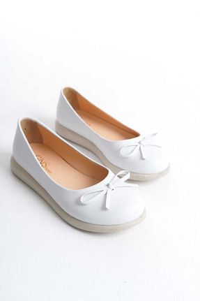 بابت سفید زنانه چرم خالص GNS Shoes - کد 906525618