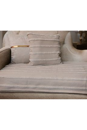 کاور مبل بژ کتان baladı home ev tekstil home collection - کد 906528261