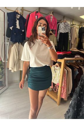 دامن سبز زنانه لیکرا Butik - کد 906564297