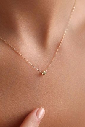 گردنبند طلا زرد زنانه 14 عیار Bayar Gold - کد 917273572