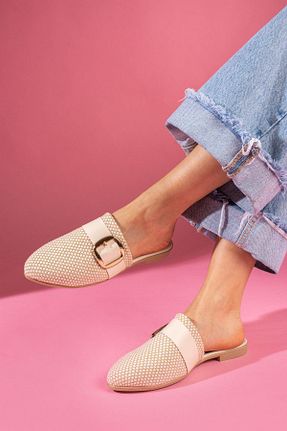 دمپائی بژ زنانه چرم مصنوعی FUGA MODA - کد 917269510