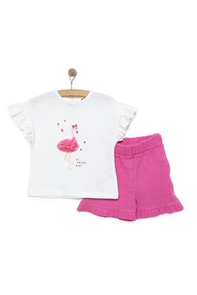 تیشرت نباتی بچه گانه یقه دوچرخه ebebek Hello Baby - کد 917254978
