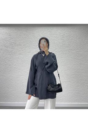 کیمونو و کافتان طوسی زنانه ساده Aden - کد 917259423
