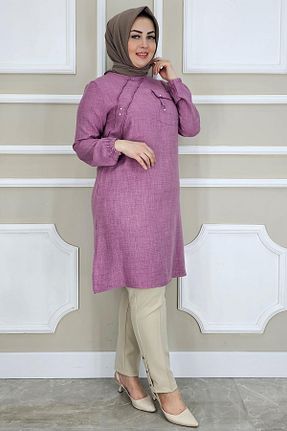 تونیک حجاب صورتی بافتنی MYSTİL - کد 917244880