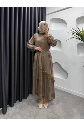 لباس قهوه ای زنانه بافتنی Genel Markalar - کد 917215556