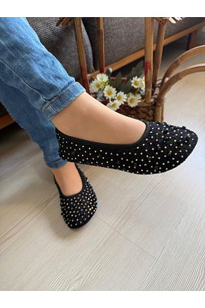 پاپوش مشکی زنانه پارچه ای Babet Merkezi - کد 904114237