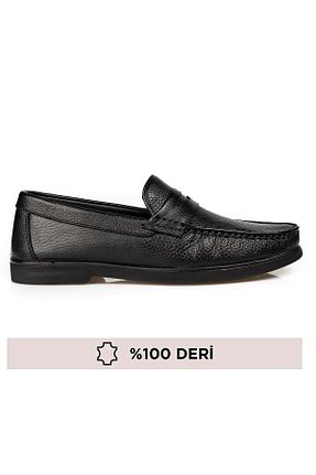 کفش کلاسیک مشکی مردانه چرم خالص maximoda - کد 917229702