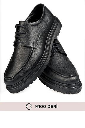 کفش کلاسیک مشکی مردانه چرم خالص maximoda - کد 917256452