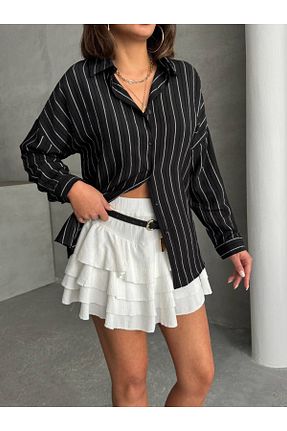 پیراهن مشکی زنانه اورسایز İLKCET MODA - کد 917278996