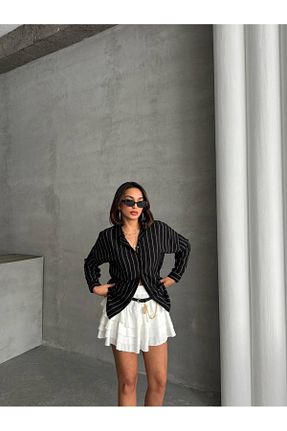 پیراهن مشکی زنانه اورسایز İLKCET MODA - کد 917278996