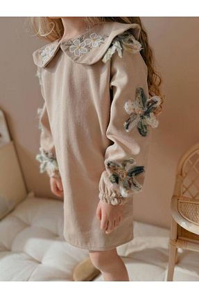 لباس بژ بچه گانه Keten Görünümlü YİGİT BUTİK - کد 920330520