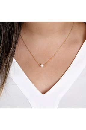 گردنبند جواهر متالیک زنانه استیل ضد زنگ Alze Beauty - کد 917286277