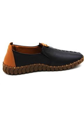 کفش کژوال مشکی زنانه چرم خالص Venüs - کد 917291003
