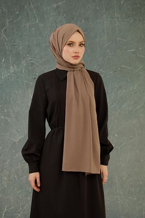 شال قهوه ای زنانه ویسکون İpekhan - کد 917327706