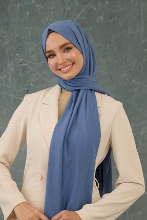 شال آبی زنانه ویسکون İpekhan - کد 917333200
