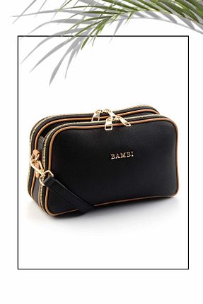 کیف دستی مشکی زنانه سایز متوسط Bambi - کد 839269504