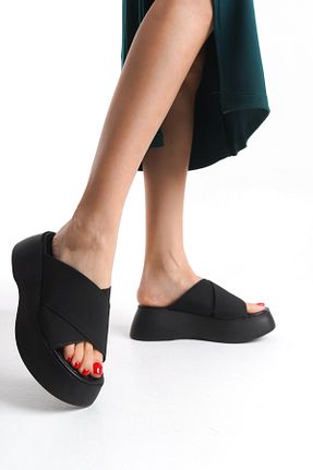 کفش پاشنه بلند پر مشکی زنانه پاشنه متوسط (5-9 سانتی متر) Limeo - کد 917356168