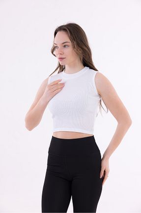 بلوز سفید زنانه ساده KHAB PREMİUM - کد 917355417