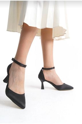 کفش مجلسی مشکی زنانه پاشنه نازک FİYANA SHOES - کد 917360866