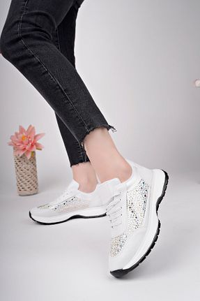 کفش بیرون سفید زنانه پارچه ای MODA MHS - کد 917373817