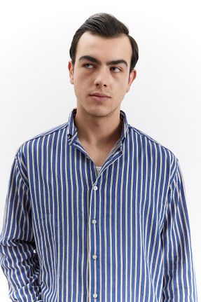 پیراهن سرمه ای مردانه ریلکس فیت NGR - کد 917385855