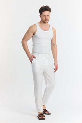 شلوار سفید مردانه ویسکون NGR - کد 917386649