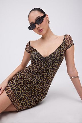 لباس قهوه ای زنانه بافتنی Addax - کد 917384406