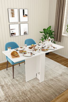 میز آشپزخانه سفید MDF Asra Trend - کد 917408362