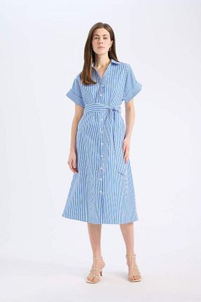 لباس آبی زنانه رگولار Defacto - کد 920535971