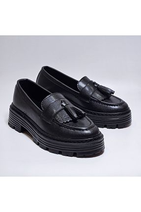 کفش کژوال مشکی زنانه چرم مصنوعی Registan Shoes - کد 920543420