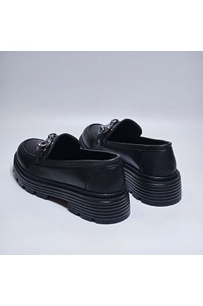 کفش لوفر مشکی زنانه چرم مصنوعی Registan Shoes - کد 920542760