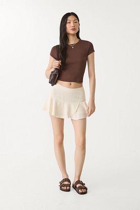 دامن زنانه ویسکون Stradivarius - کد 917454616