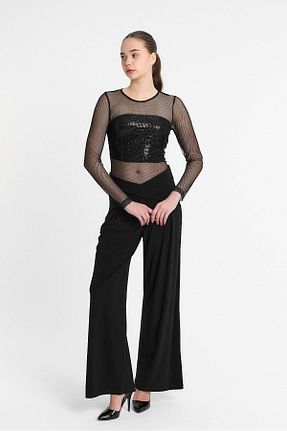 بلوز مشکی زنانه ساده Laranor - کد 904212855