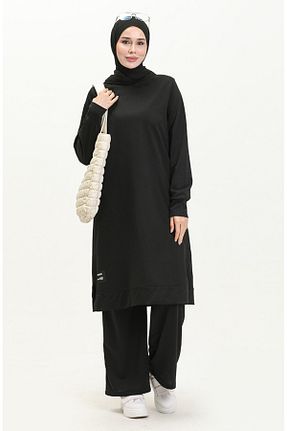 ست بالاتنه و پائین تنه حجاب مشکی زنانه رگولار sefamerve - کد 917452404
