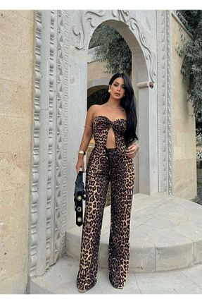 ست بالاتنه و پائین تنه قهوه ای زنانه اسلیم FURST - کد 917459644