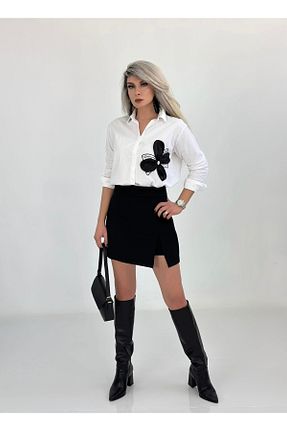 دامن مشکی زنانه لیکرا Elvan Güven - کد 917461588