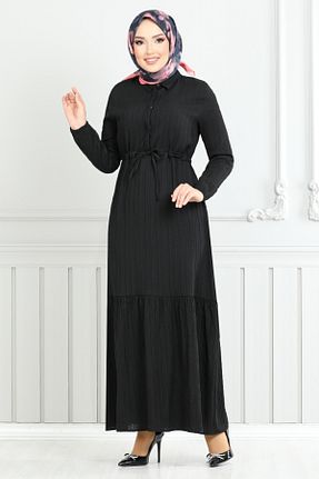 لباس مشکی زنانه بافتنی ModaMerve - کد 920557493