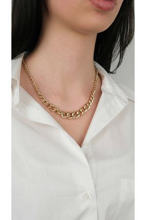 گردنبند طلا رنگی زنانه 14 عیار Güzide Kuyumcu - کد 920557618