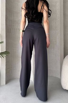 شلوار طوسی زنانه بافتنی NO979 - کد 906409418