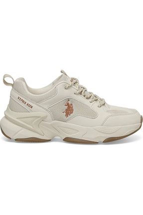 کفش اسنیکر بژ زنانه بند دار U.S. Polo Assn. - کد 917533932