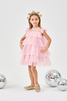 لباس صورتی بچه گانه توری Le Mabelle - کد 920560256