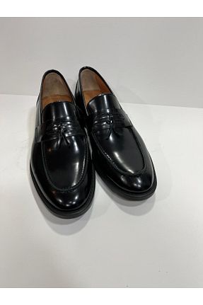کفش لوفر مشکی مردانه چرم خالص Öz Yapıcı Kundura - کد 920561540